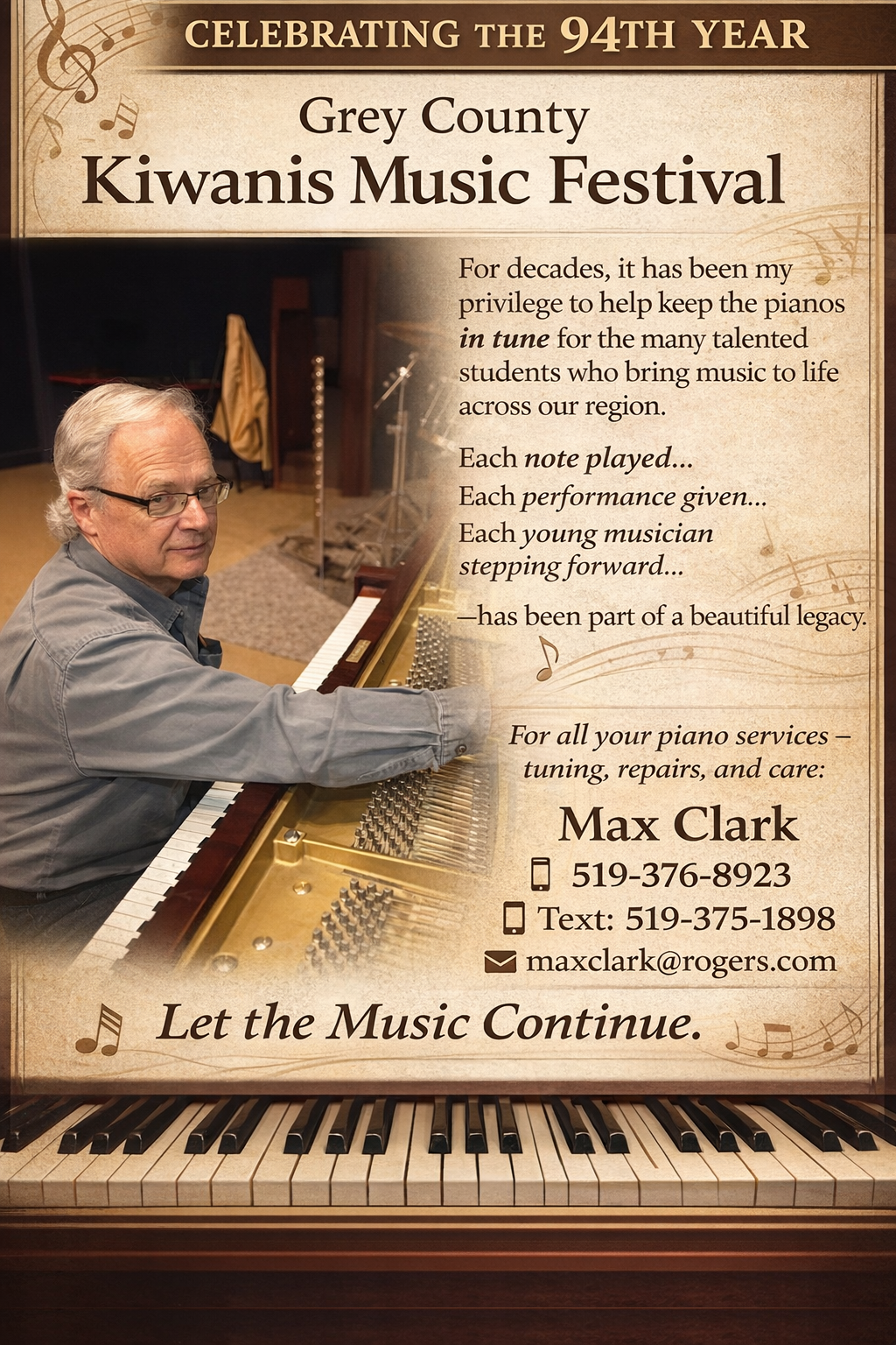 Max Clark--for all your piano needs